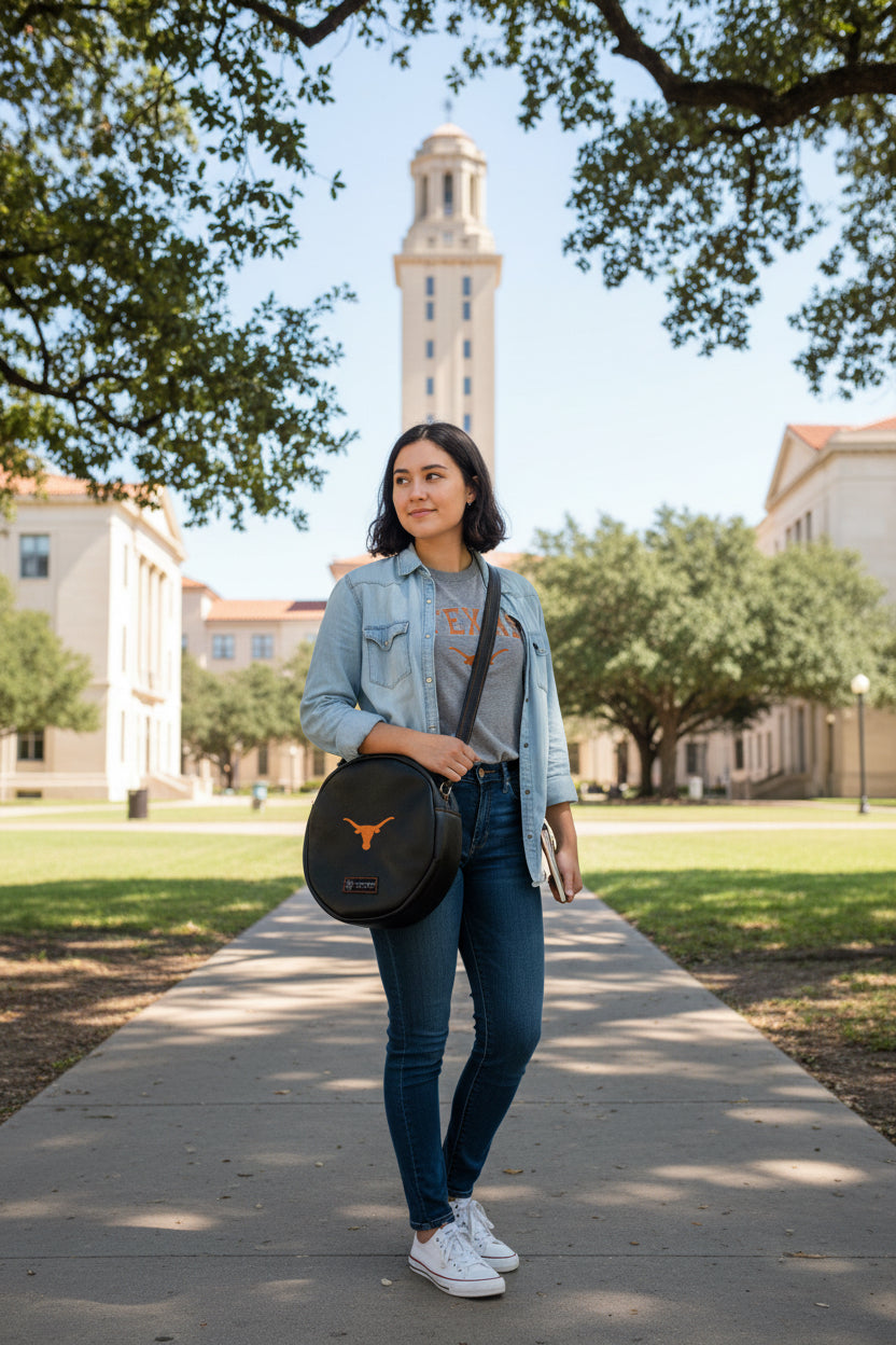 University of Texas Embroidered custom bag