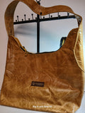 Leather brown hobo bag