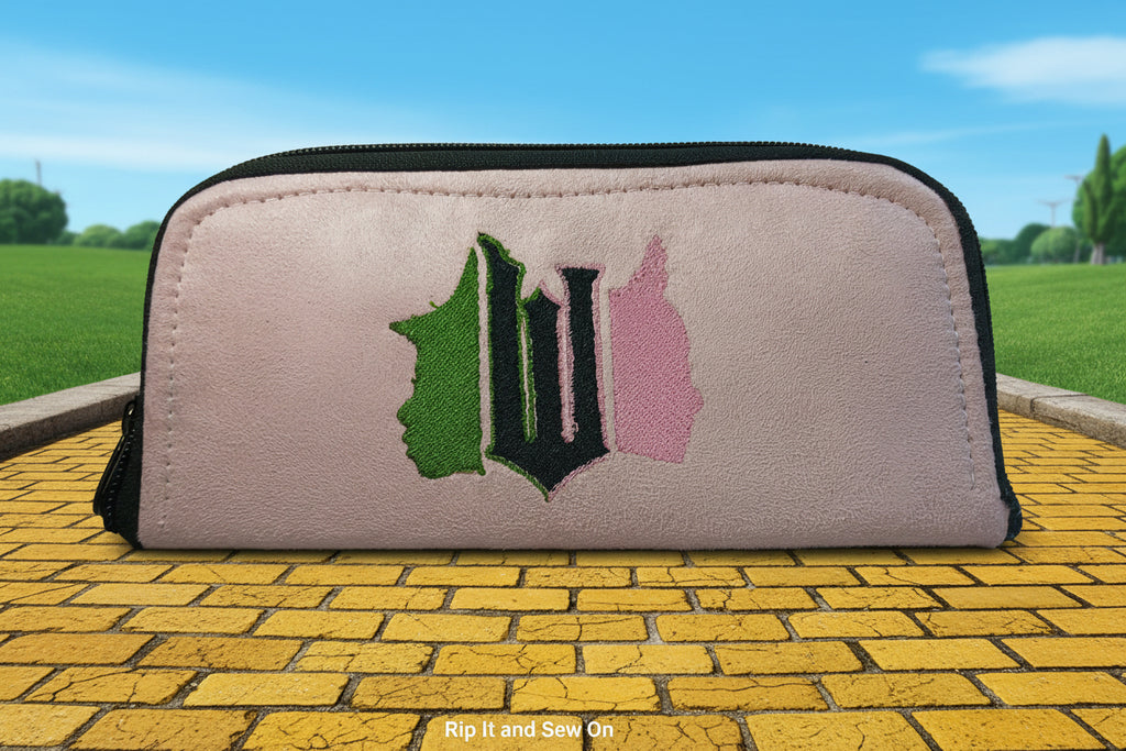 Wicked Embroidered Wallet