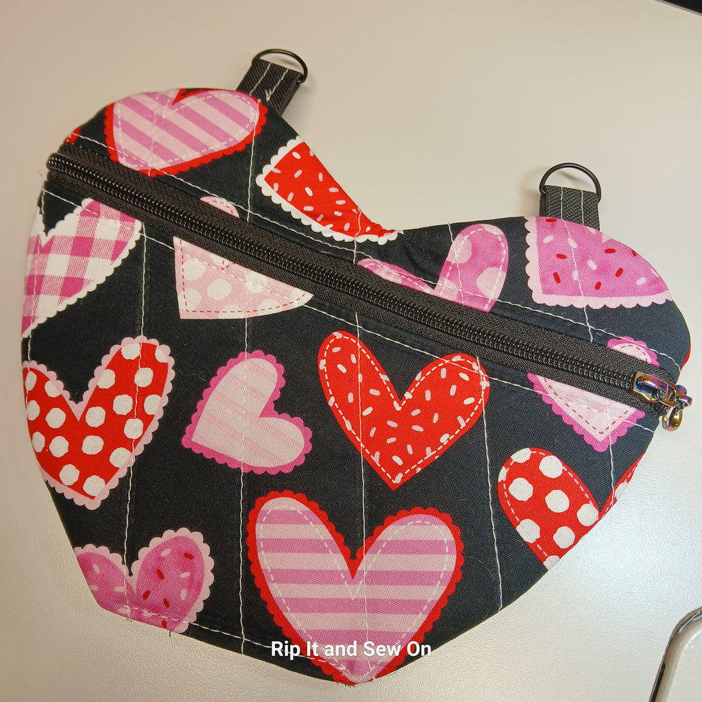 Valentine zipper bag